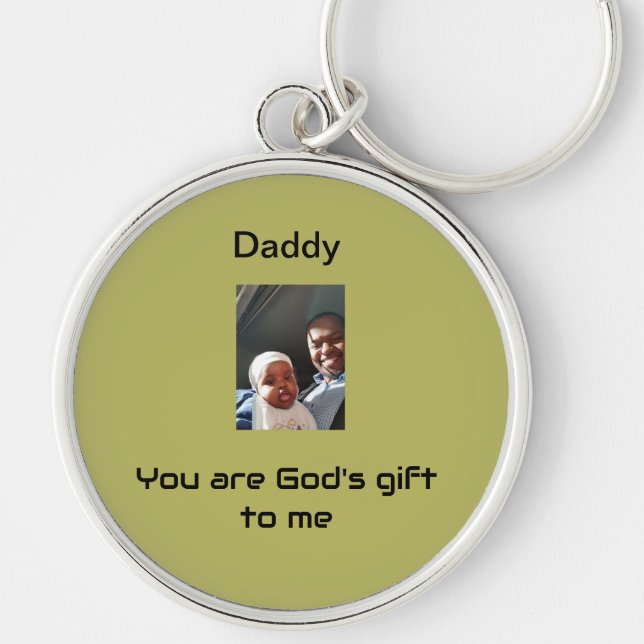 Heart-Bound Gratitude: Custom Photo Keychain (Front)