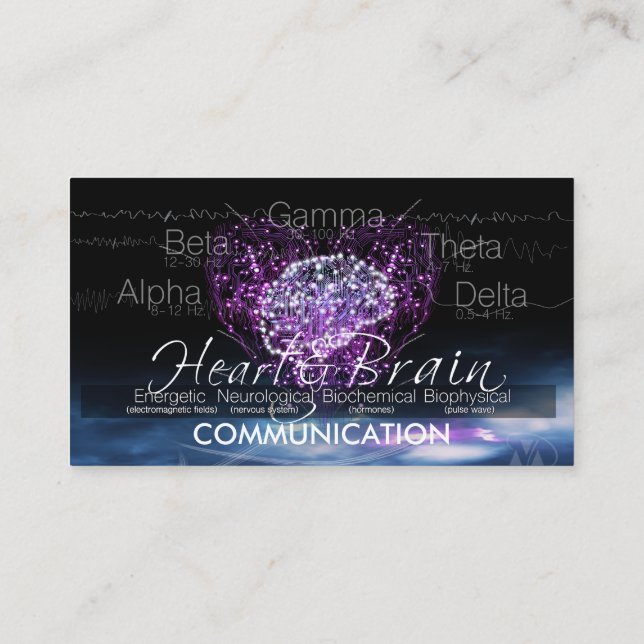 Heart & Brain Communication Business Card (Back)