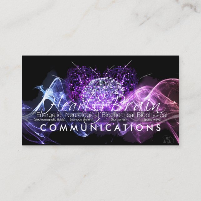 Heart & Brain Communication Business Card (Back)