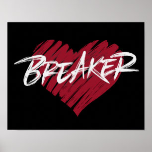 Heart Breaker Funny Valentine's Day Poster