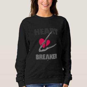 Heart Breaker  Love Pun With A Nutcracker  1 Sweatshirt