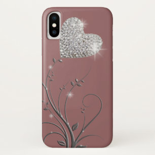 Heart brilliant lovely design iPhone x case