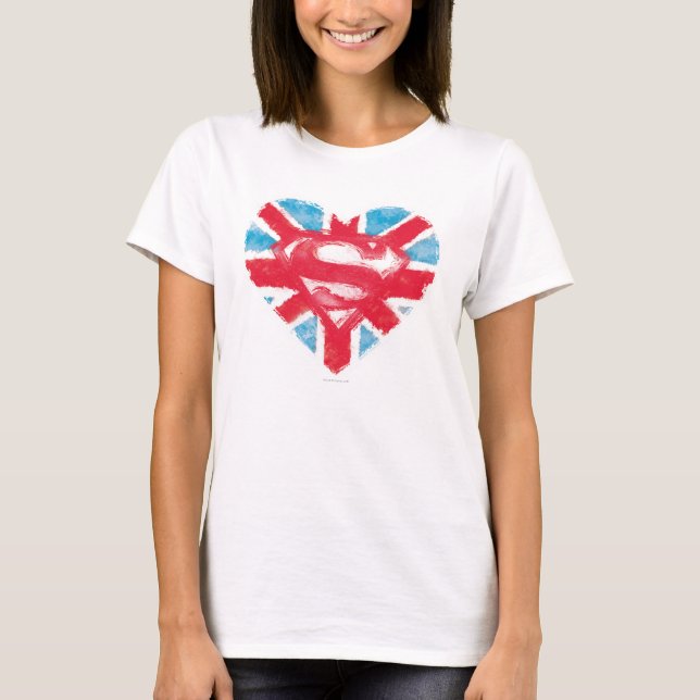 Heart British S-Shield T-Shirt (Front)