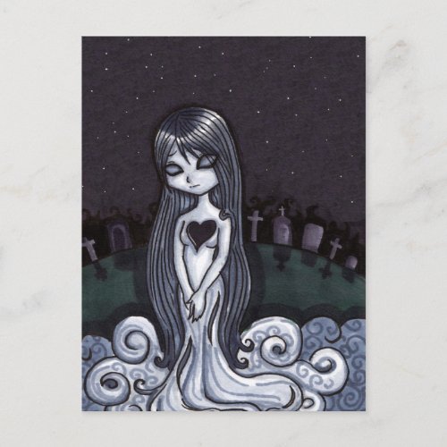 Heart Broken Ghost Postcard