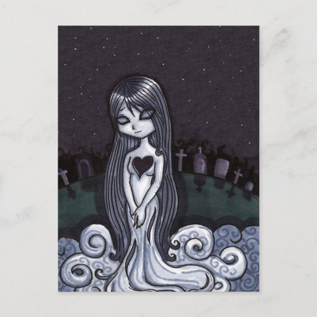 Heart Broken Ghost Postcard (Front)