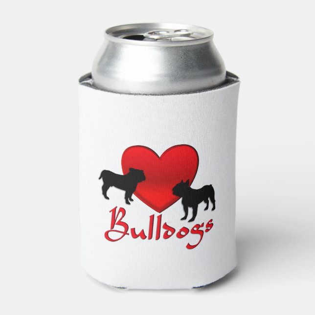 Heart Bulldogs Can Cooler (Can Front)