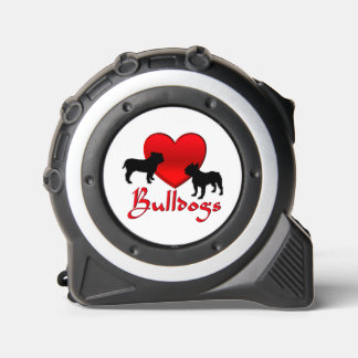 Heart Bulldogs Tape Measure