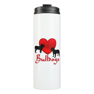 Heart Bulldogs Thermal Tumbler