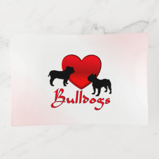 Heart Bulldogs Trinket Tray
