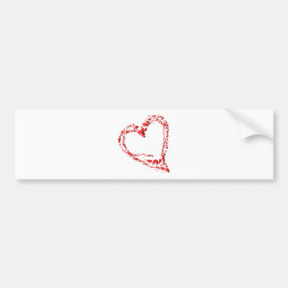 heart bumper sticker