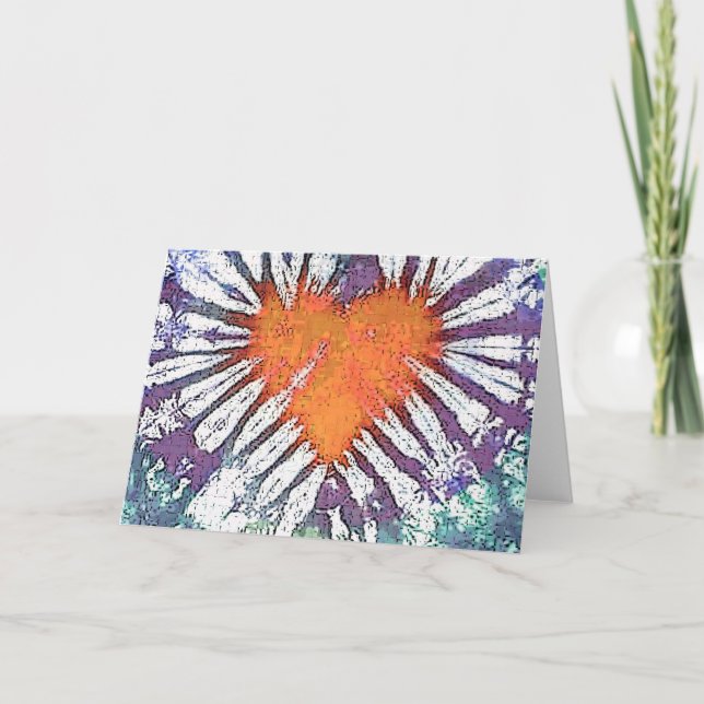 Heart Burst Holiday Card (Front)