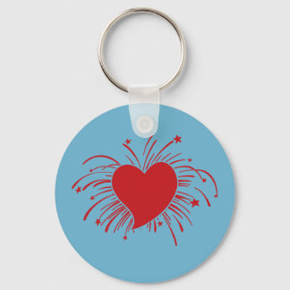 Heart Burst Keychain