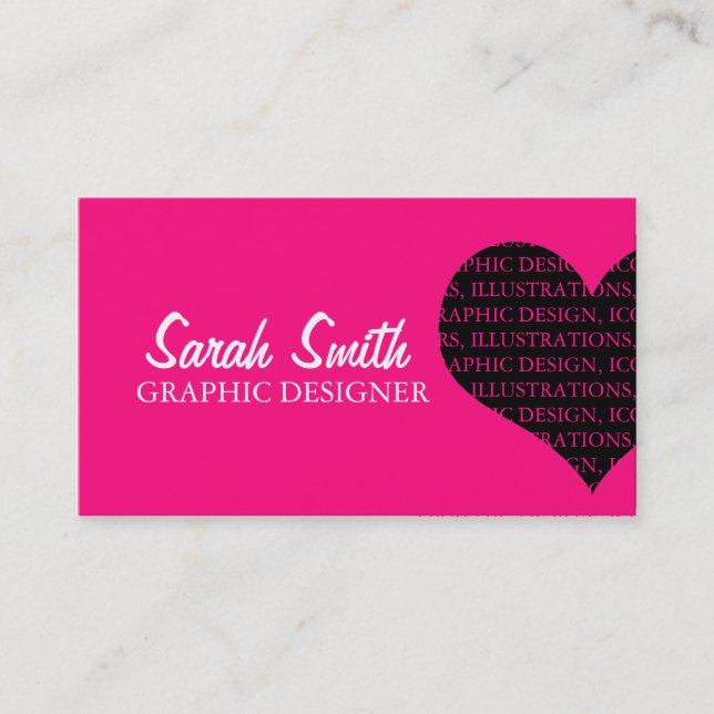 Heart Business Card (Front)