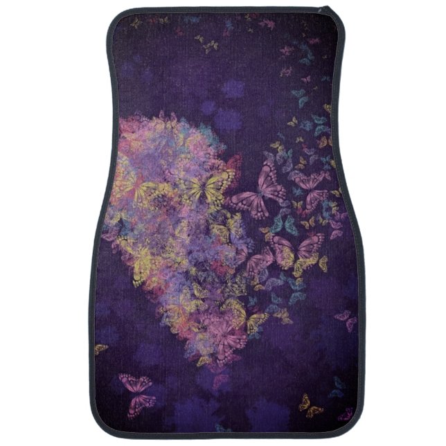 Heart Butterflies Car Floor Mat (Front)