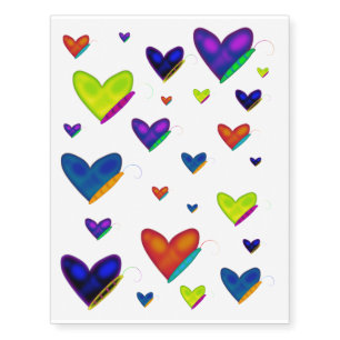 Heart Butterflies Temporary Tattoos