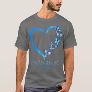 Heart Butterfly Autism In April We Wear Blue Autis T-Shirt