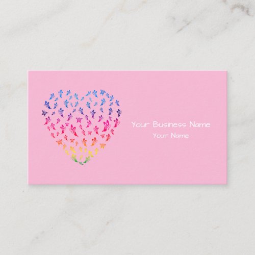 Heart Butterfly Business Card