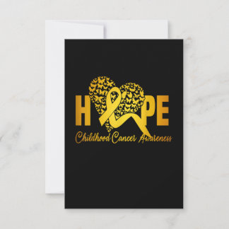 Heart Butterfly Hope For A Cure Childhood Cancer A Thank You Card