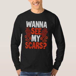 Heart Bypass Heart Transplant Survivor Open Heart T-Shirt