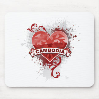 Heart Cambodia Mouse Pad
