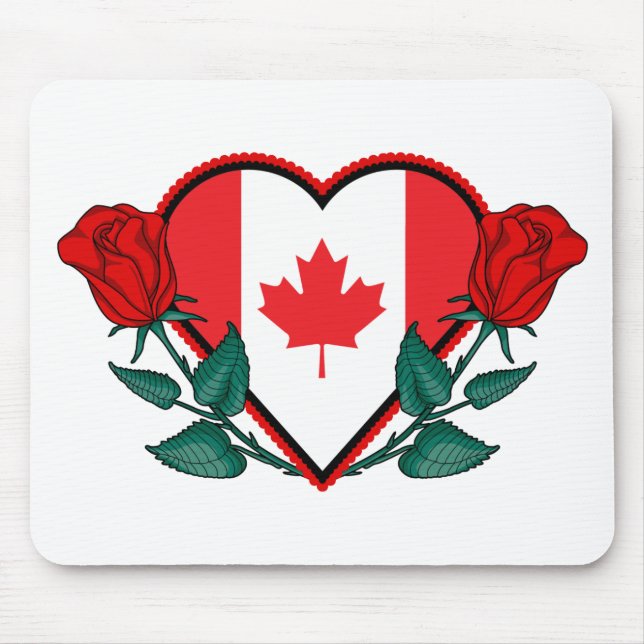 Heart Canada Mouse Pad (Front)