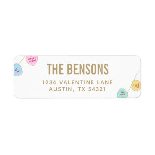 Heart Candy Address Labels