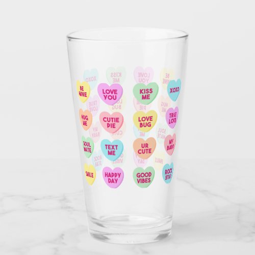 Heart Candy Valentines Day Pint Glass