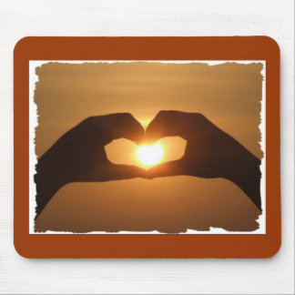 Heart Captures The Sun Mouse Pad