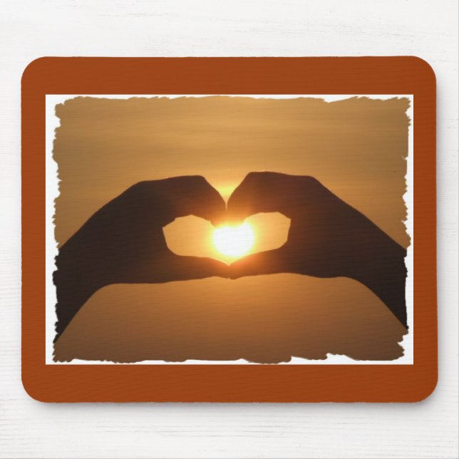 Heart Captures The Sun Mouse Pad (Front)