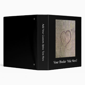 Heart Carved in a Tree Binder