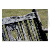 Heart Carved Wooden Chair Back (Front Horizontal)