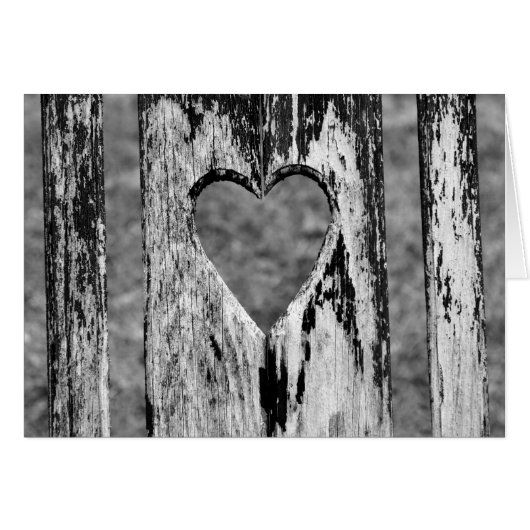 Heart Carved Wooden Chair Back (Front Horizontal)