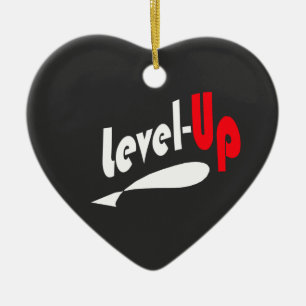 Heart ceramic ornament