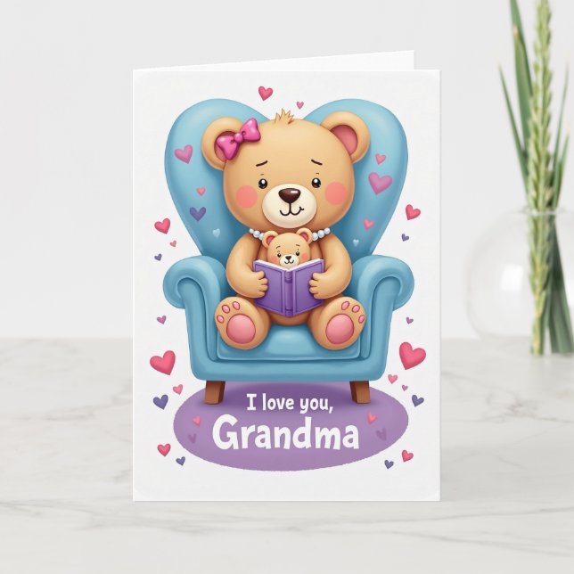 Heart Chair Mothers Day Card (Front)
