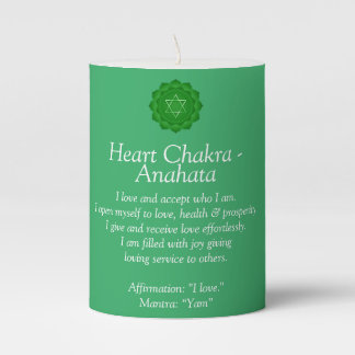 Heart Chakra - Anahata Affirmation Candle