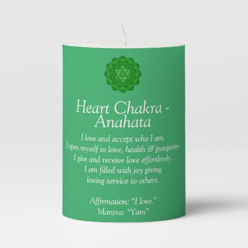 Heart Chakra _ Anahata Affirmation Candle