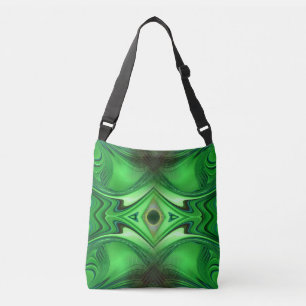 Heart Chakra Energy Repeat Pattern Crossbody Bag