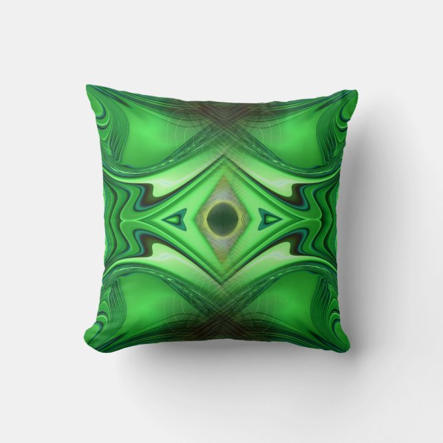 Heart Chakra Energy Repeat Pattern Throw Pillow (Front)