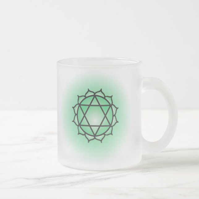Heart Chakra Glass Mug (Right)