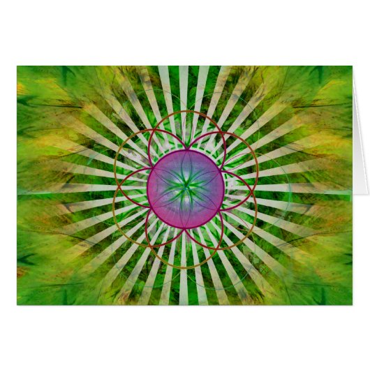 Heart Chakra Mandala Cards (Front Horizontal)