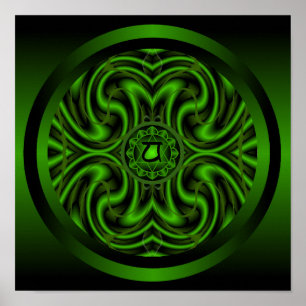 Heart Chakra Mandala Poster