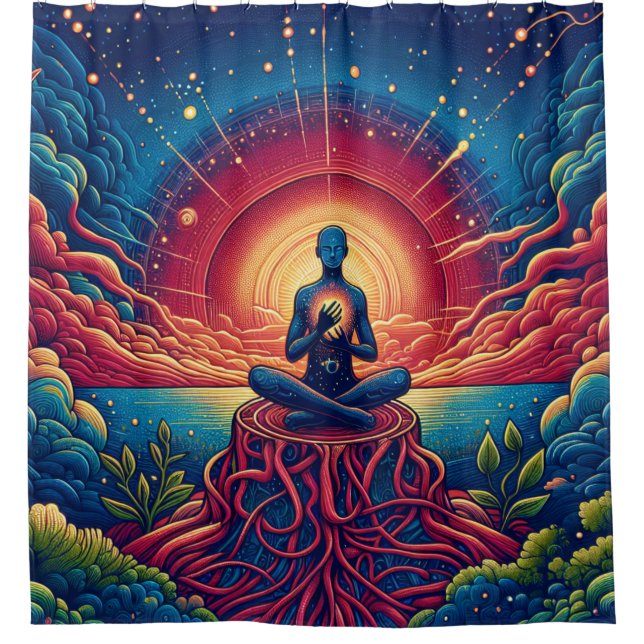 Heart Chakra Shower Curtain (Front)
