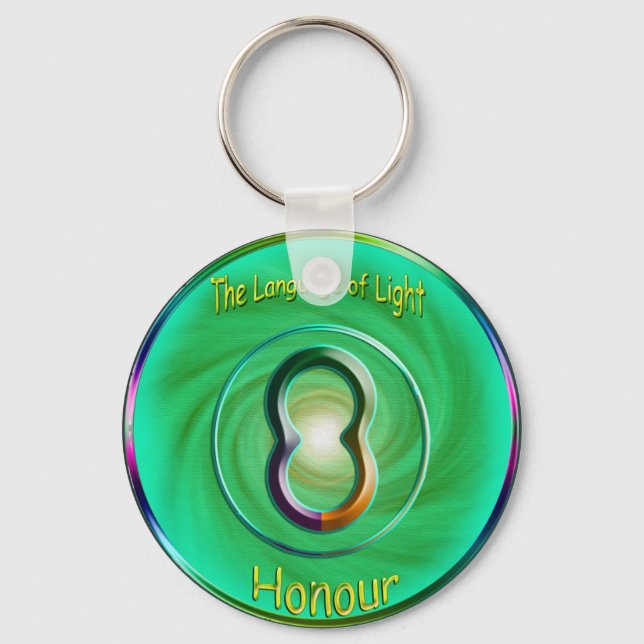Heart Chakra - Symbol of Honor Keychain (Front)