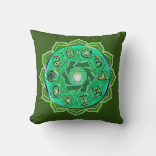 Heart Chakra Tote Bag Round Pillow