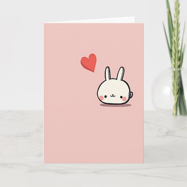 Heart Character Birthday Card (Front)