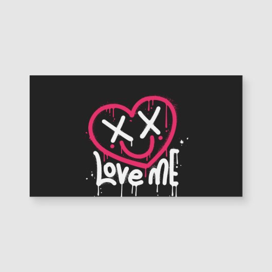 heart character with dead eyes and smile sprayed (Front)