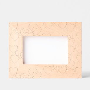 Heart Charms for Wedding and Wedding Anniversary Engraved Frames