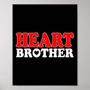 Heart Chd Warrior Brother Congenital Heart Disease Poster