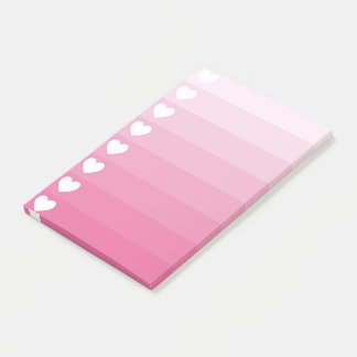Heart Checklist Pink Note Pad