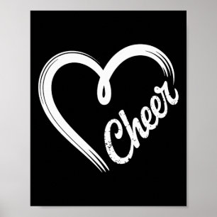 Heart Cheer Cheerleading Cheerleader Poster